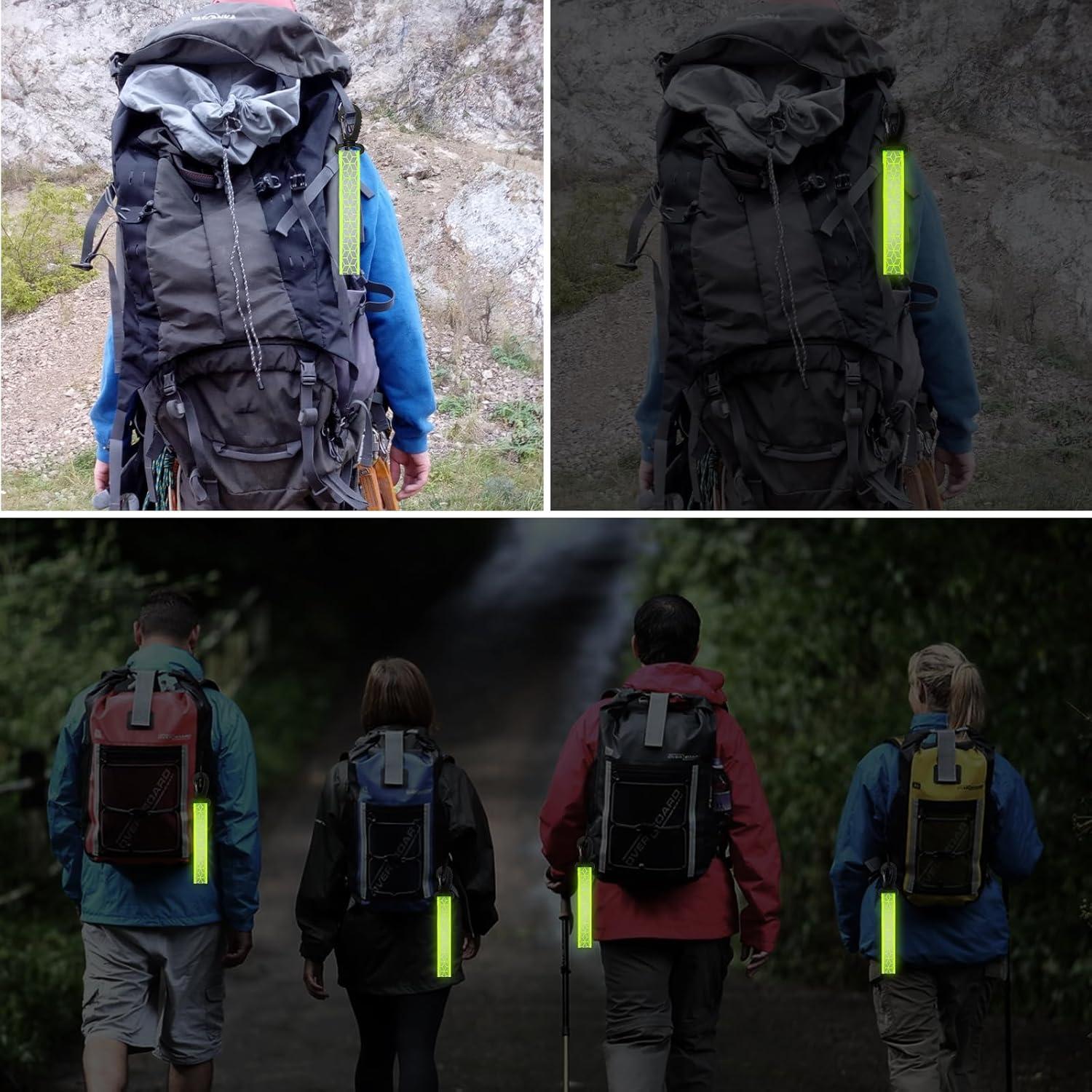 6 Correas Reflectantes Verdes InnoHHustle para Mochilas