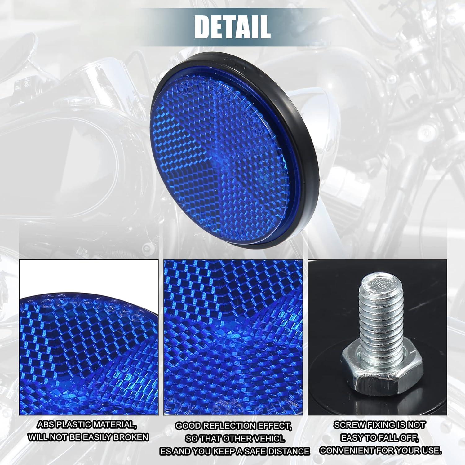 Reflectores Universales X AUTOHAUX 4 Pcs para Motocicleta y Vehículos