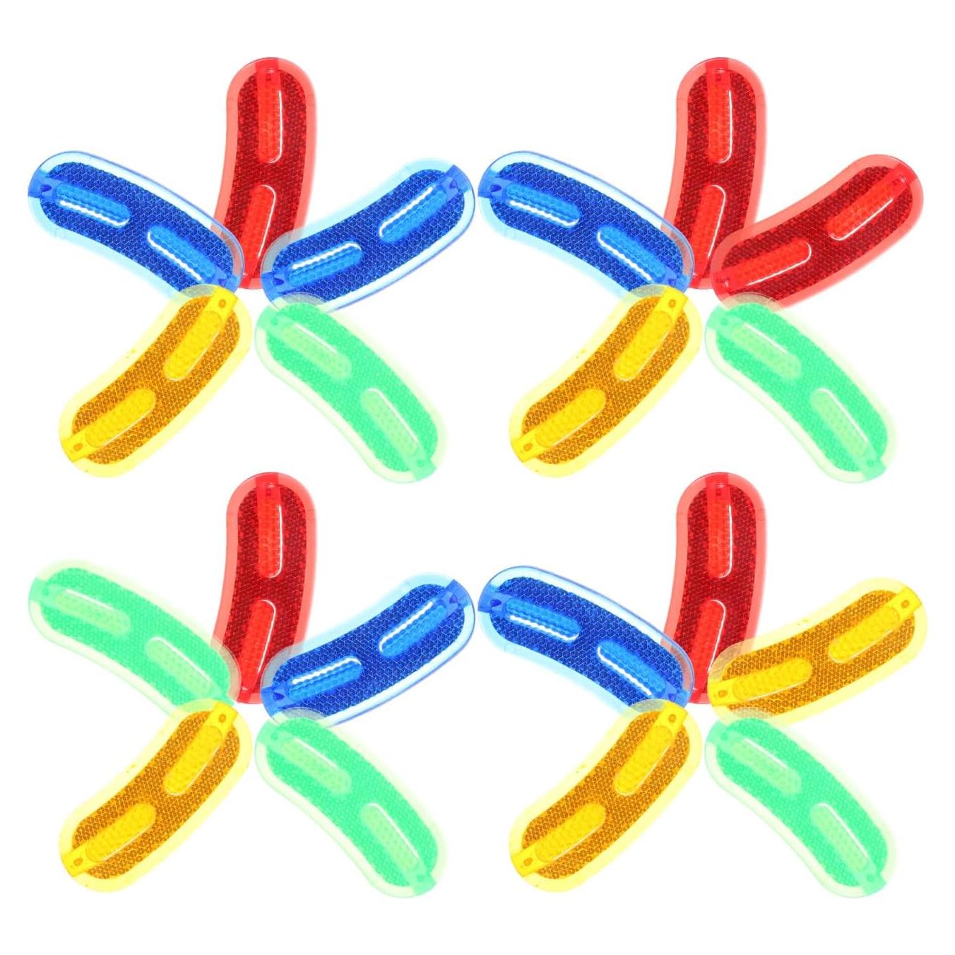 Kisangel 20 Reflectores de Bicicleta para Ruedas - Seguridad Niños