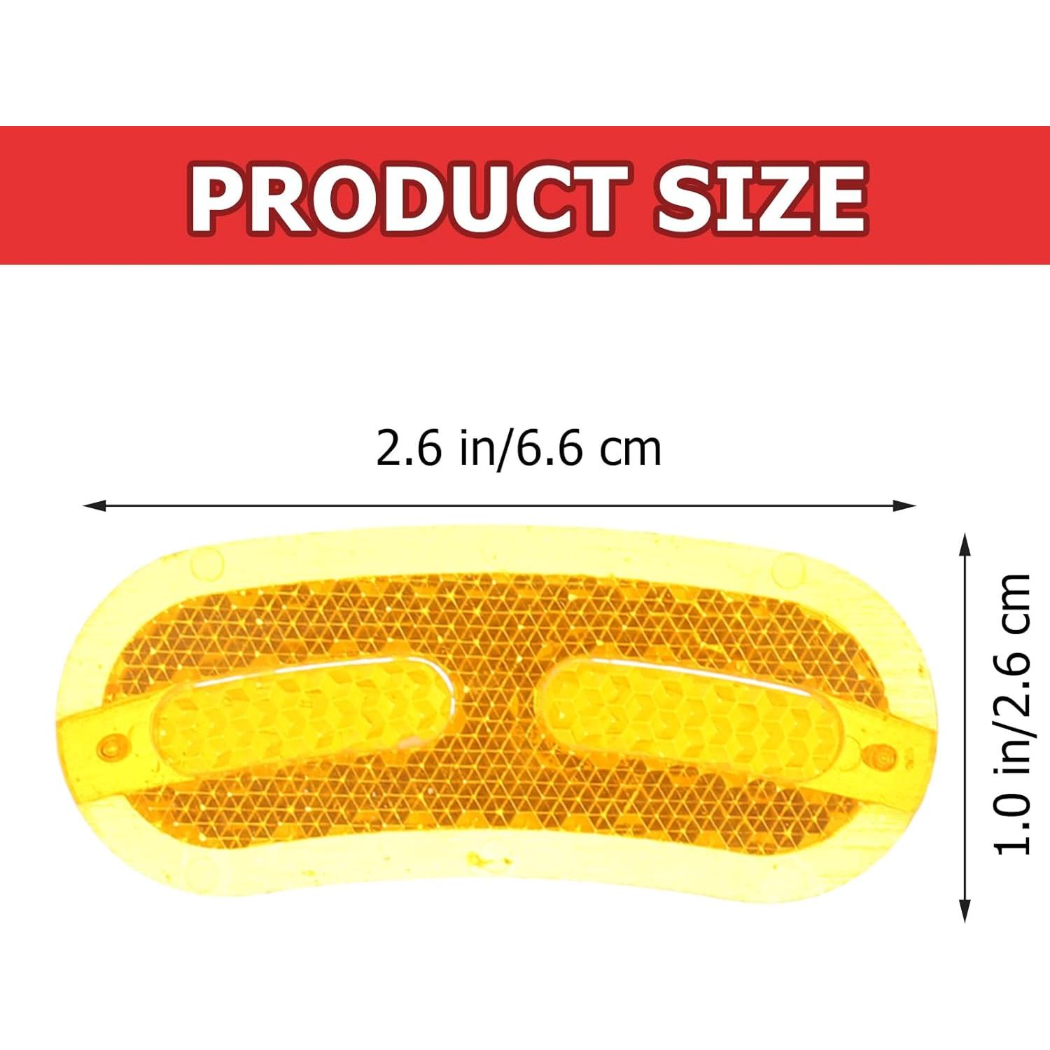 Kisangel 20 Reflectores de Bicicleta para Ruedas - Seguridad Niños