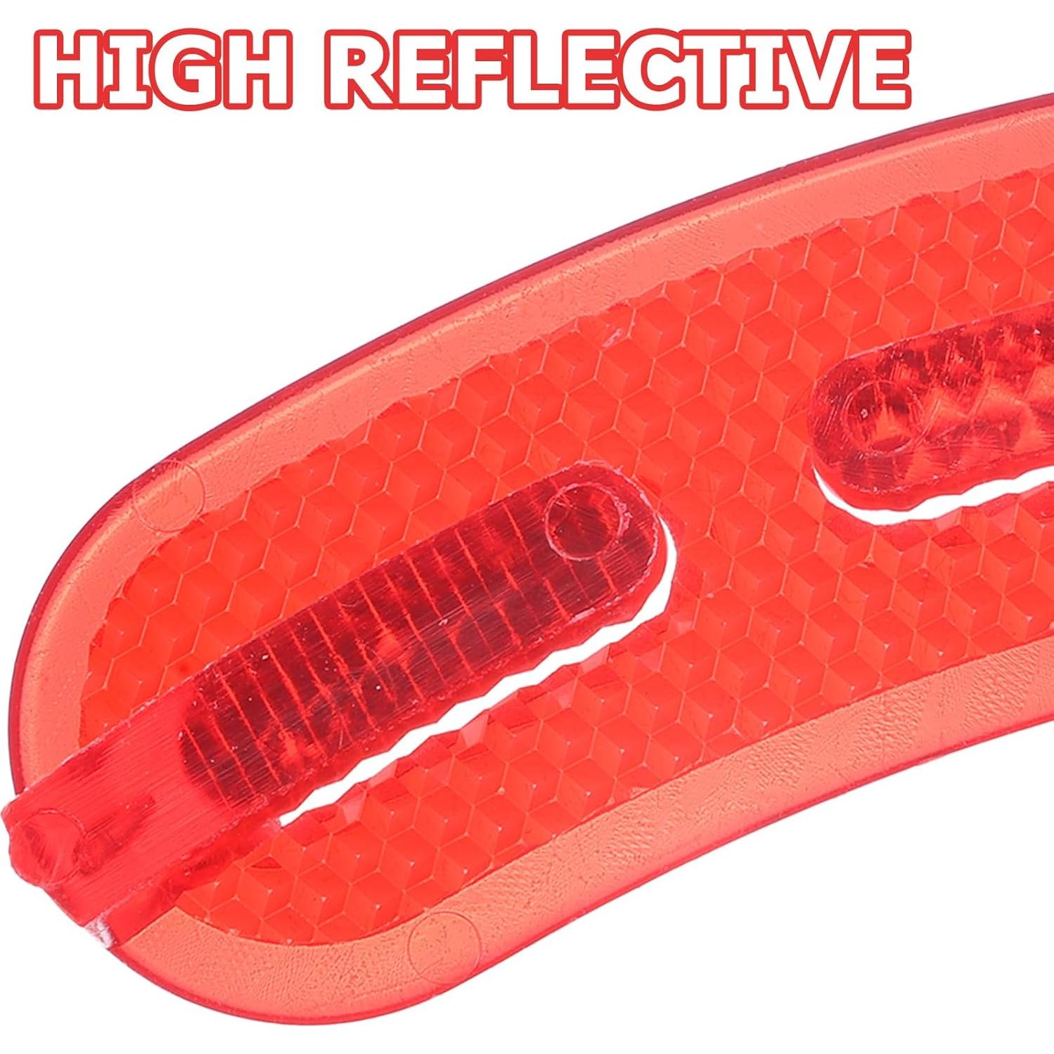 Kisangel 20 Reflectores de Bicicleta para Ruedas - Seguridad Niños