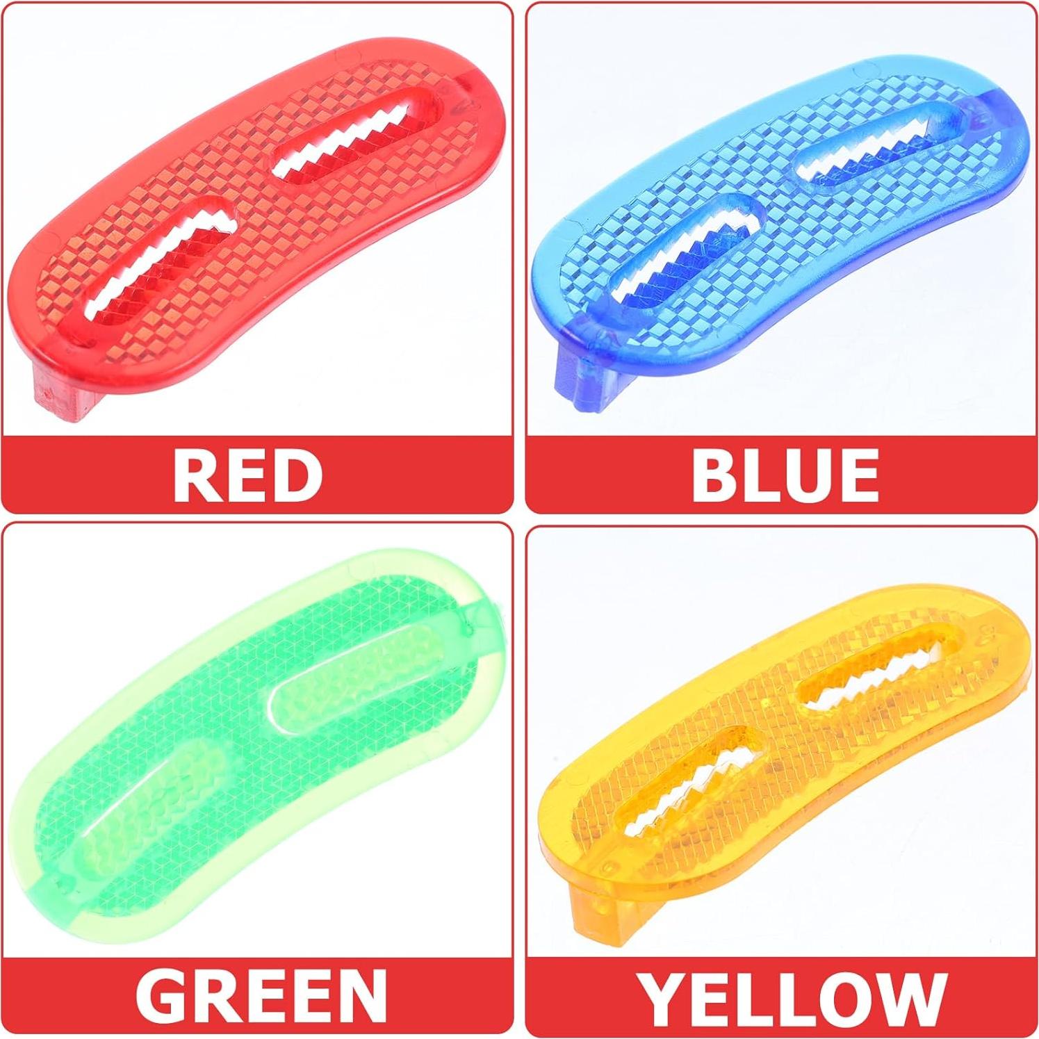 Kisangel 20 Reflectores de Bicicleta para Ruedas - Seguridad Niños