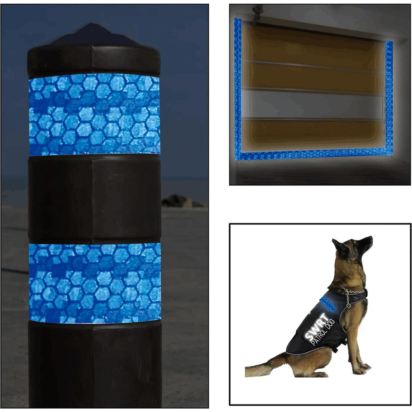 Cinta Reflectante SWRT 5 cm x 9.14 m DOT-C2 Azul Resistente