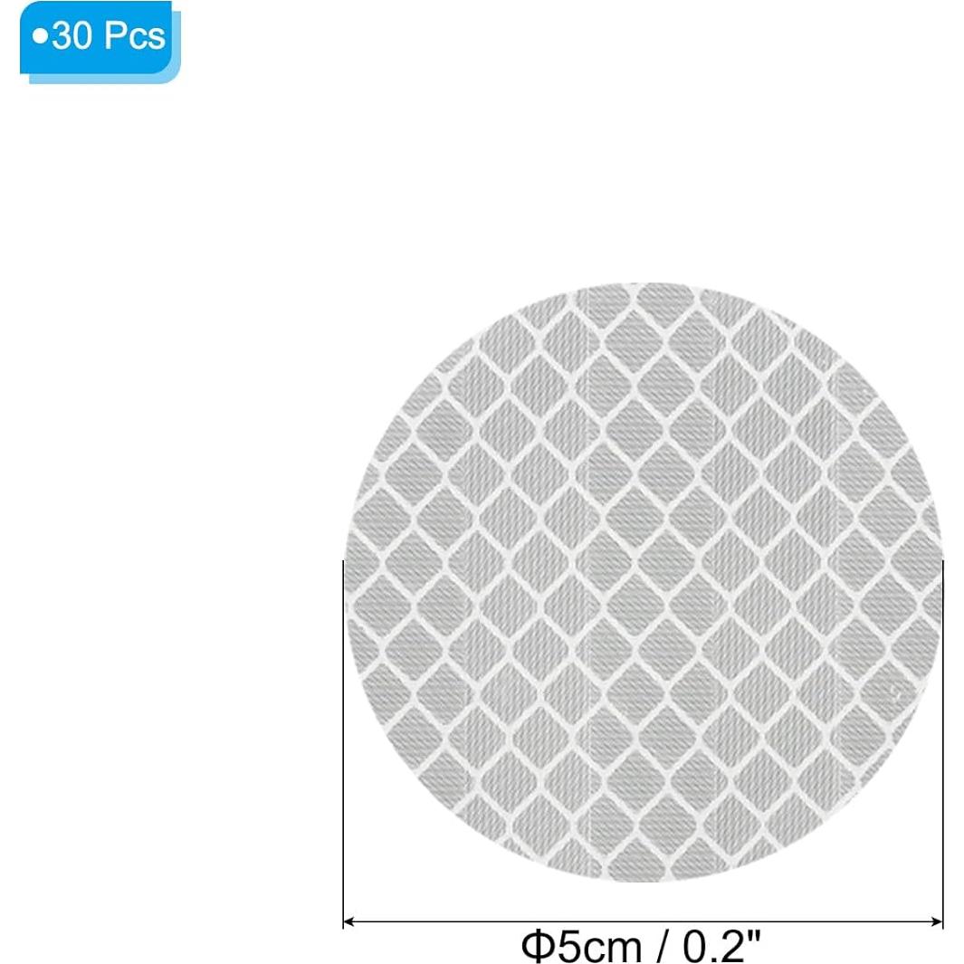 Calcomanías Reflectantes PATIKIL 30 Pcs 5x5 cm Plata