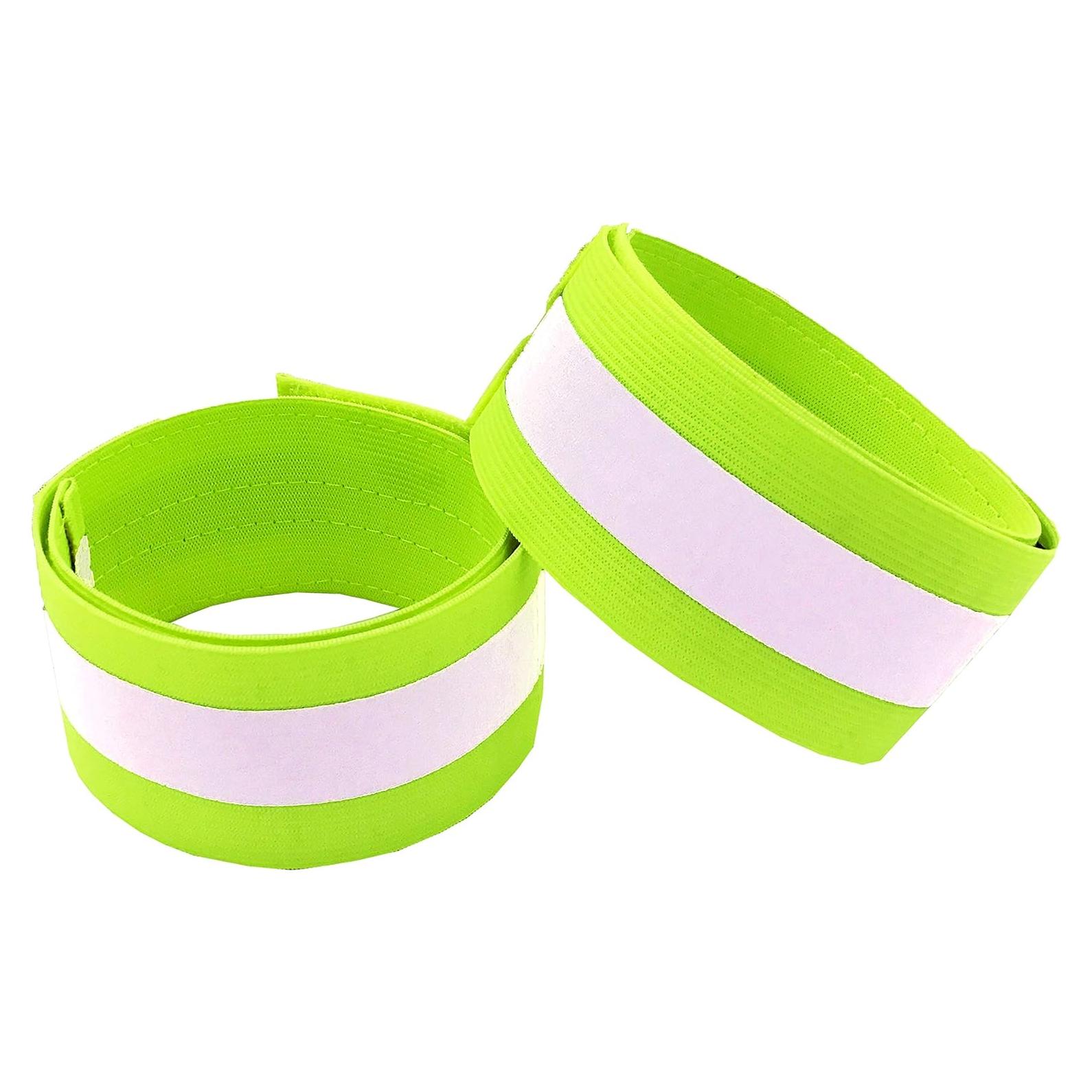 Bandas Reflectantes HiVisible para Correr y Caminar - 2 Unidades