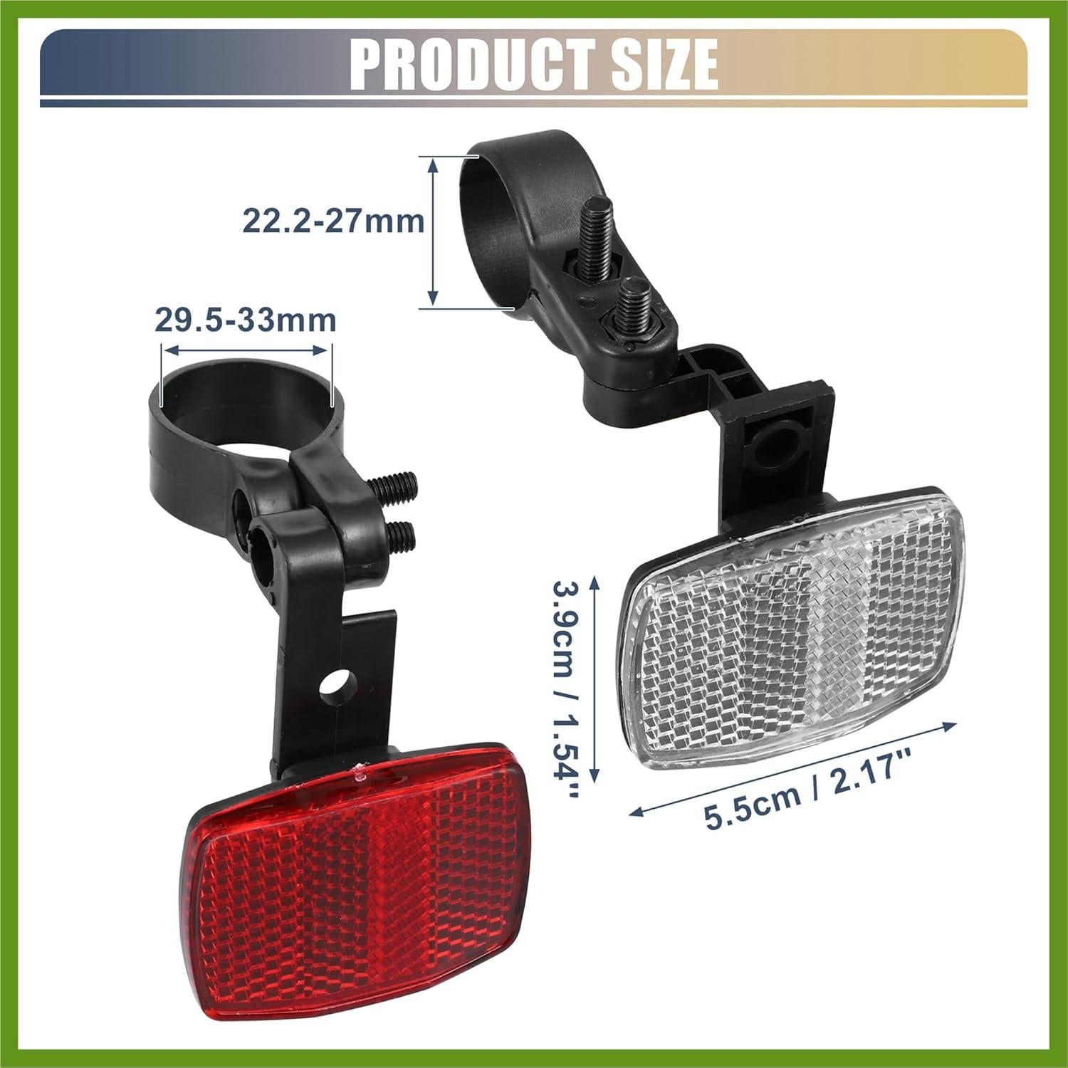 Kit de Reflectores de Seguridad para Bicicleta HOPESPANNER 10 Piezas