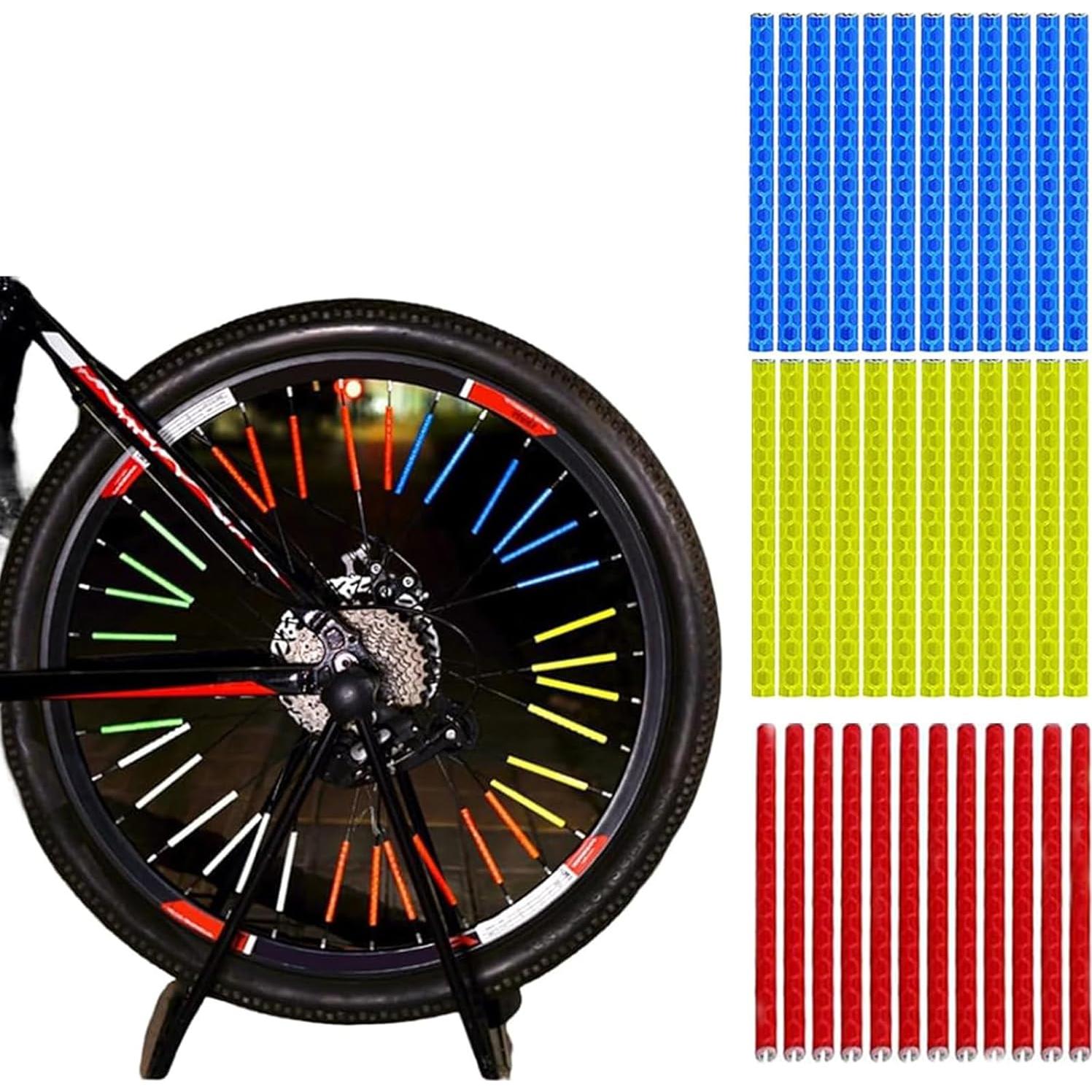 36 Reflectores de Ciclismo BQWanFA para Radios de Bicicleta