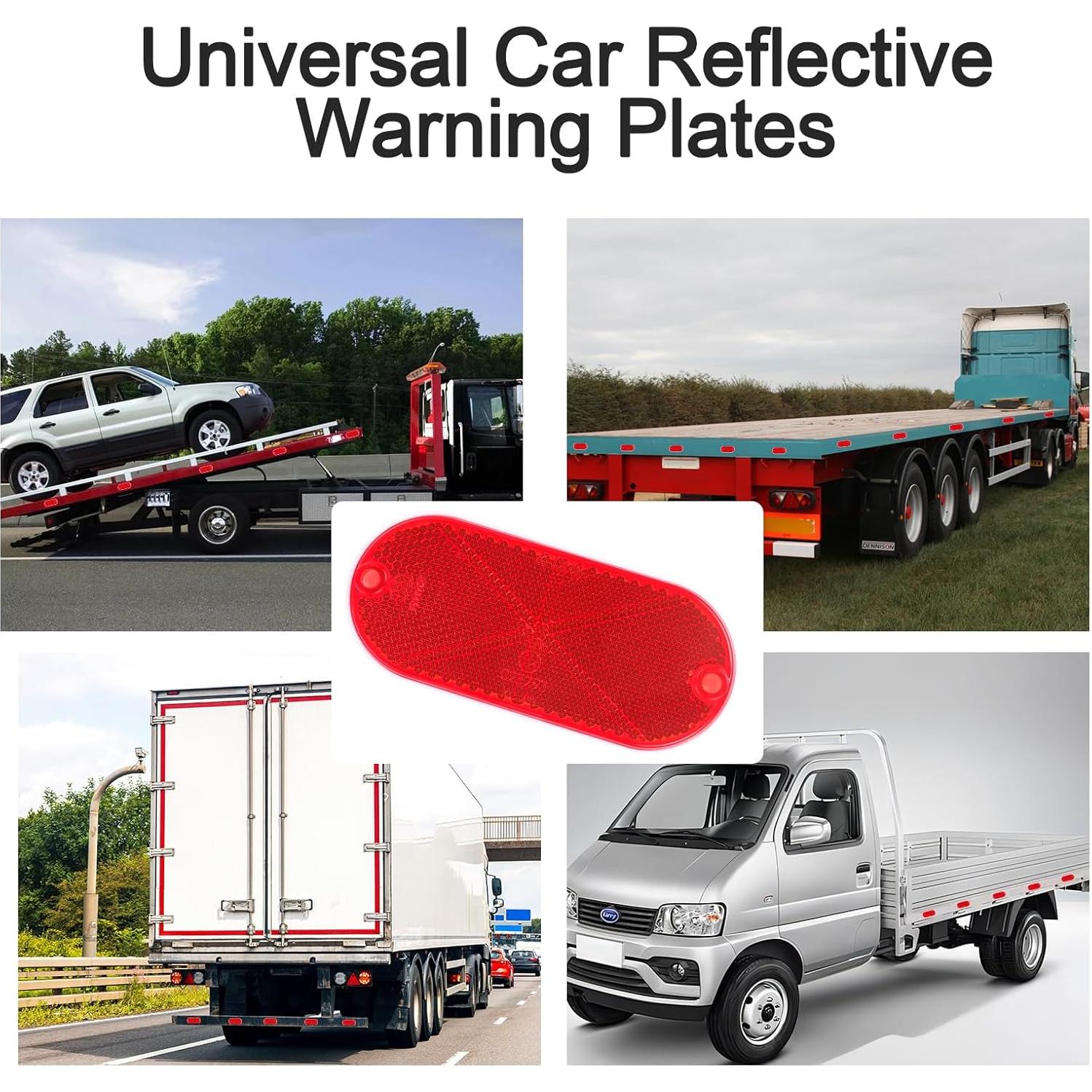 Paquete de 10 Reflectores Ovalados Autoadhesivos Yinaolan