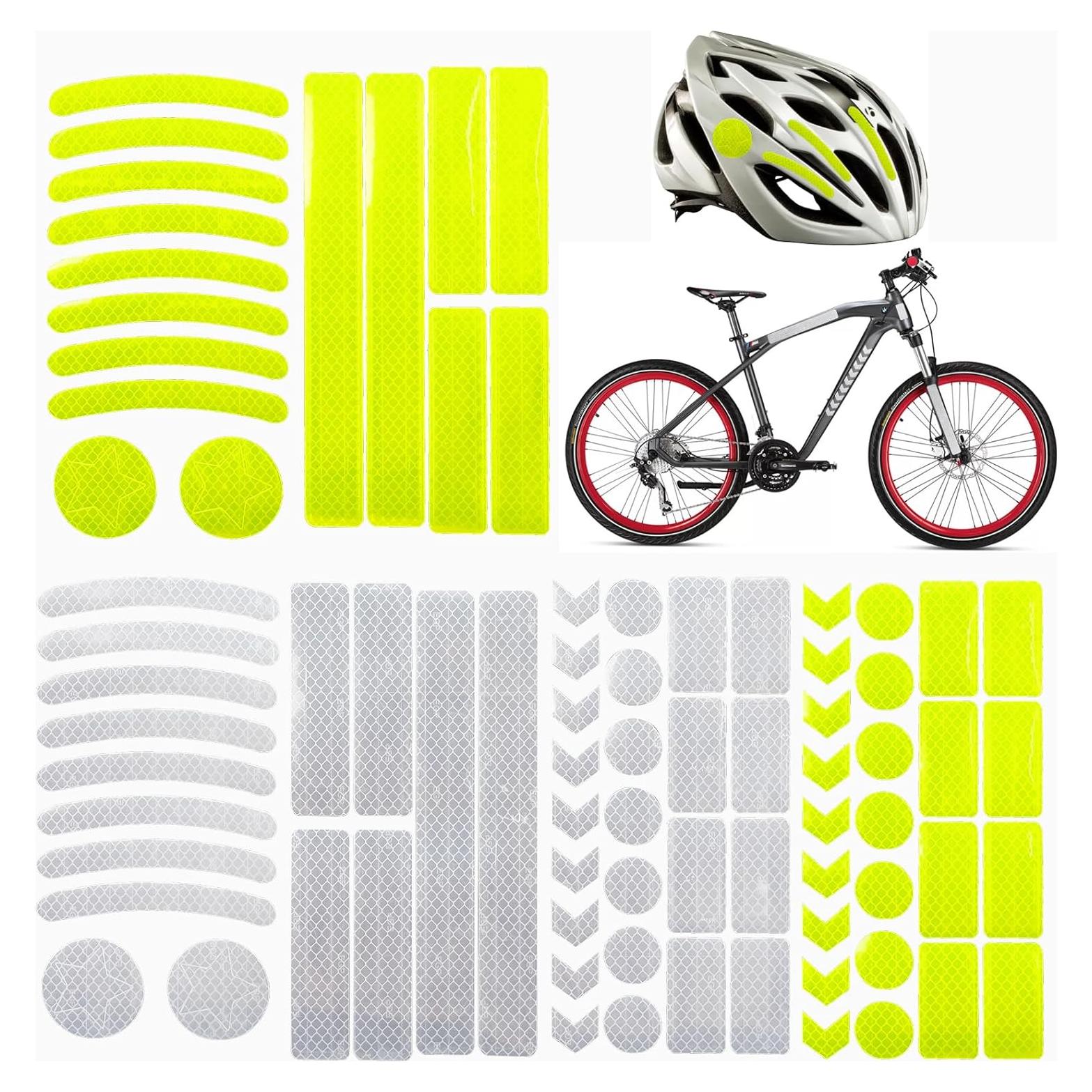 Juego de 80 Pegatinas Reflectantes Qoyapow para Bicicletas