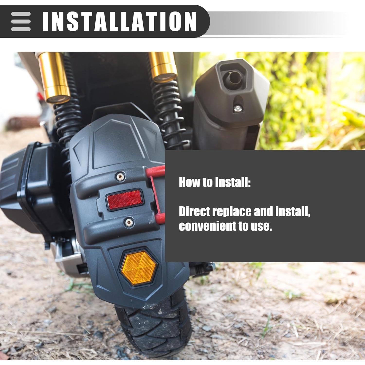 Soporte Reflector Universal Motocicleta Motoforti M5x0.8 Rojo