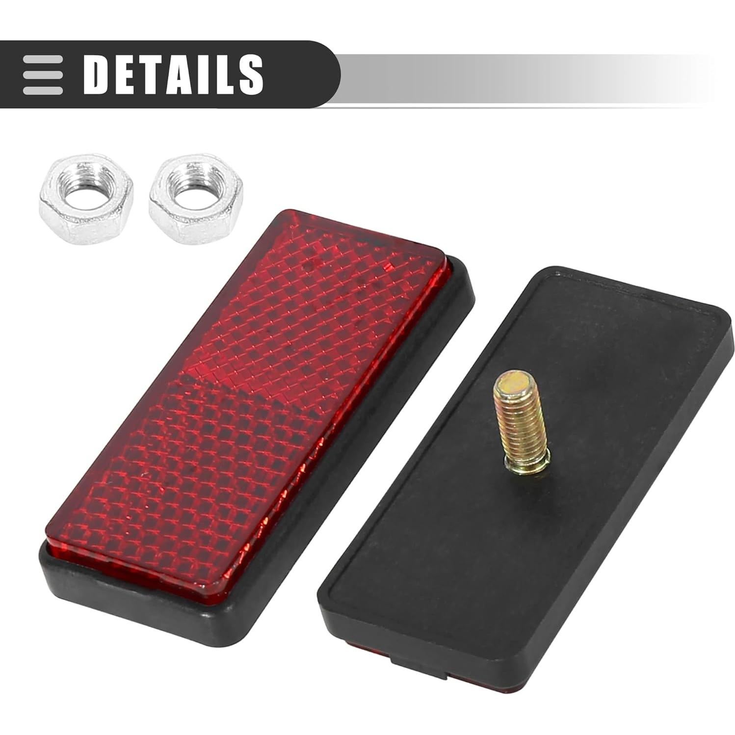 Soporte Reflector Universal Motocicleta Motoforti M5x0.8 Rojo