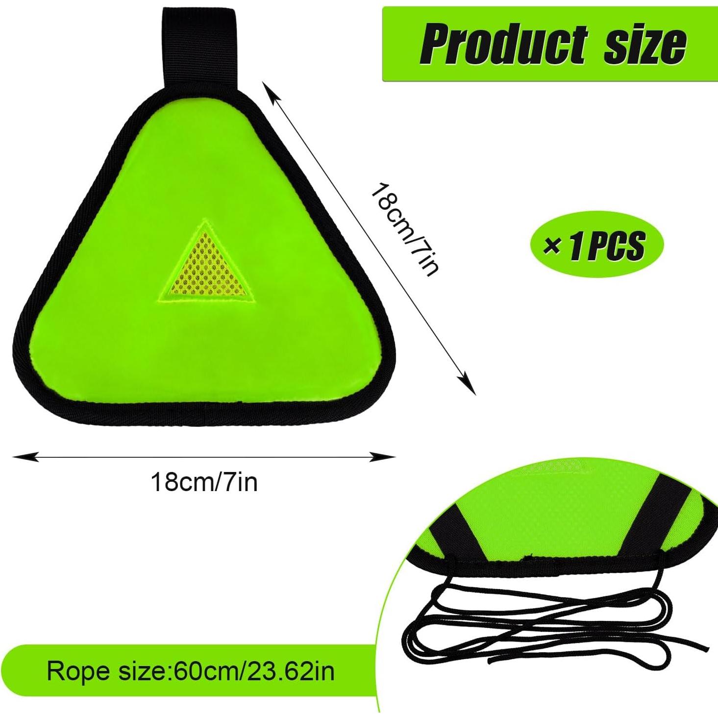 Señal Triángulo Reflectante PEUTIER 18x18cm Verde