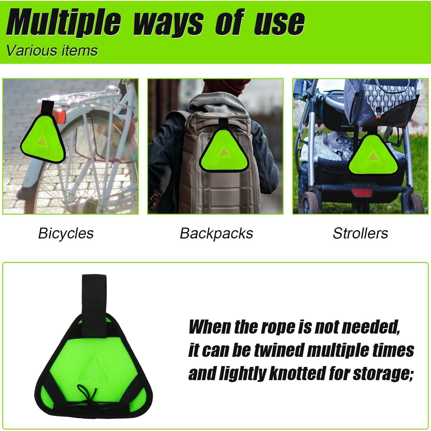 Señal Triángulo Reflectante PEUTIER 18x18cm Verde