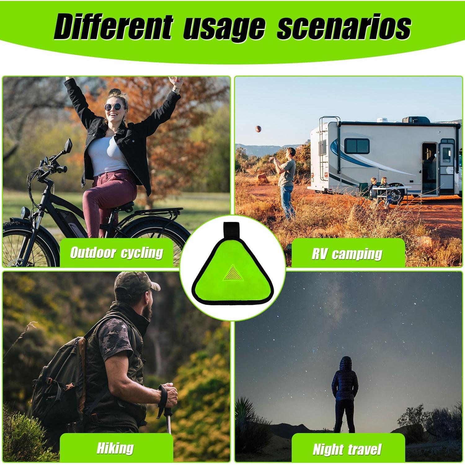 Señal Triángulo Reflectante PEUTIER 18x18cm Verde