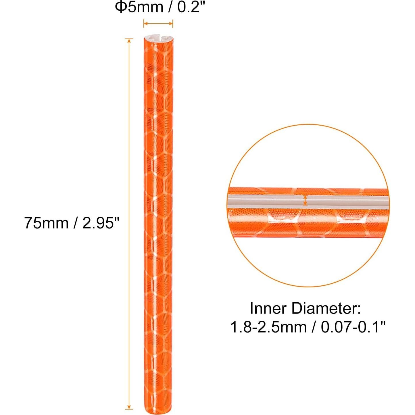 Cubiertas Reflectantes para Radios de Bicicleta HARFINGTON 36pcs Naranja