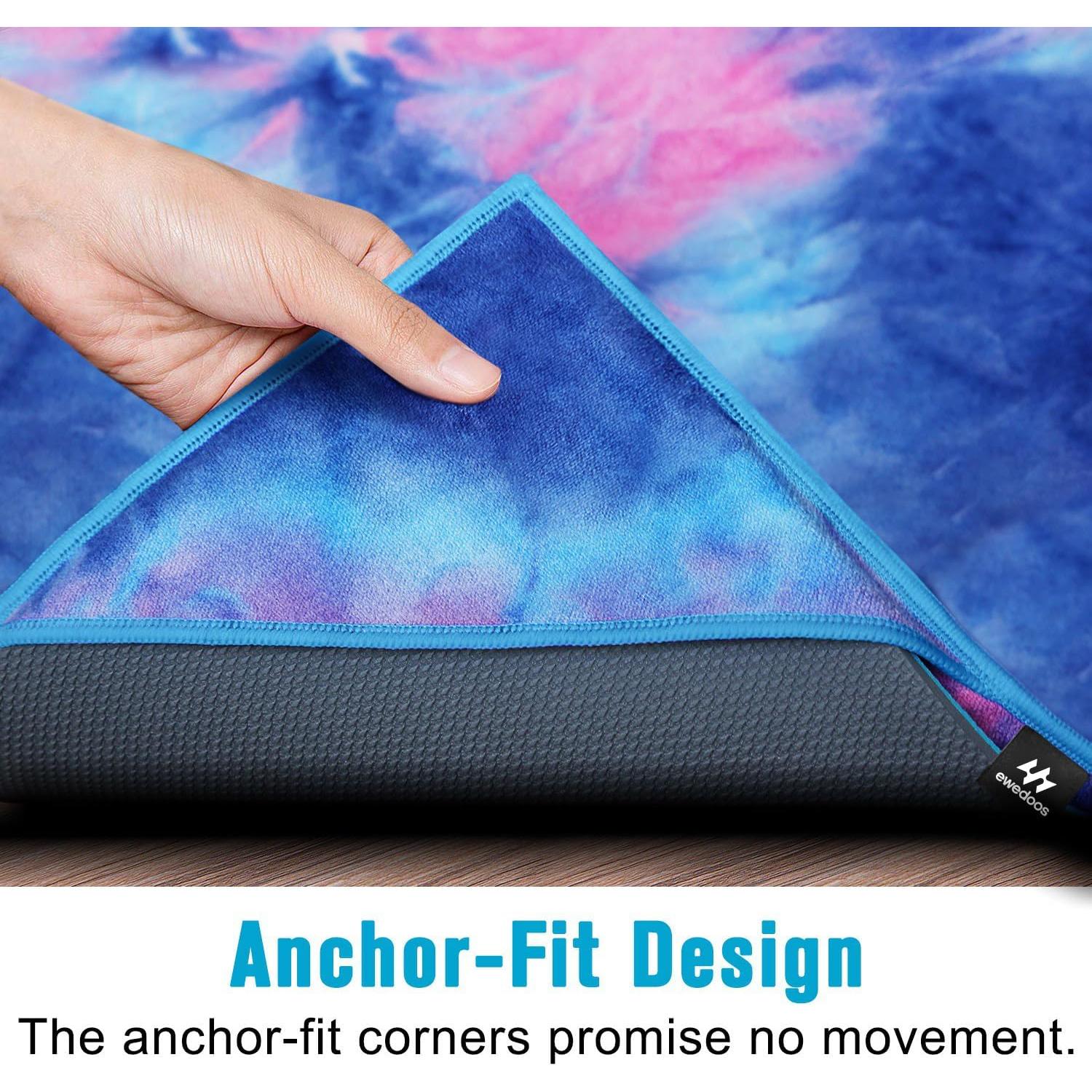 Toalla de Yoga Ewedoos Antideslizante 183x66 cm Microfibra