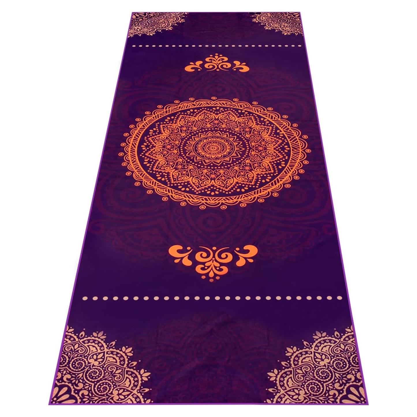 Toalla de Yoga Antideslizante Heathyoga 183x66cm Microfibra