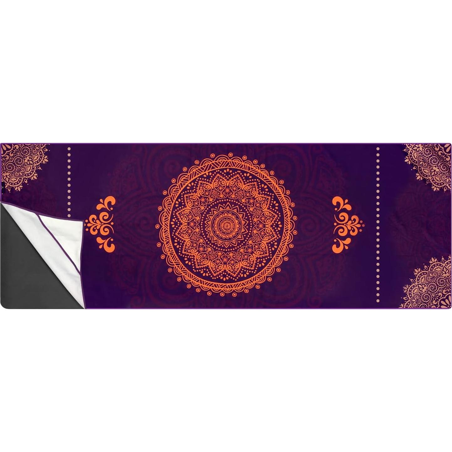 Toalla de Yoga Antideslizante Heathyoga 183x66cm Microfibra