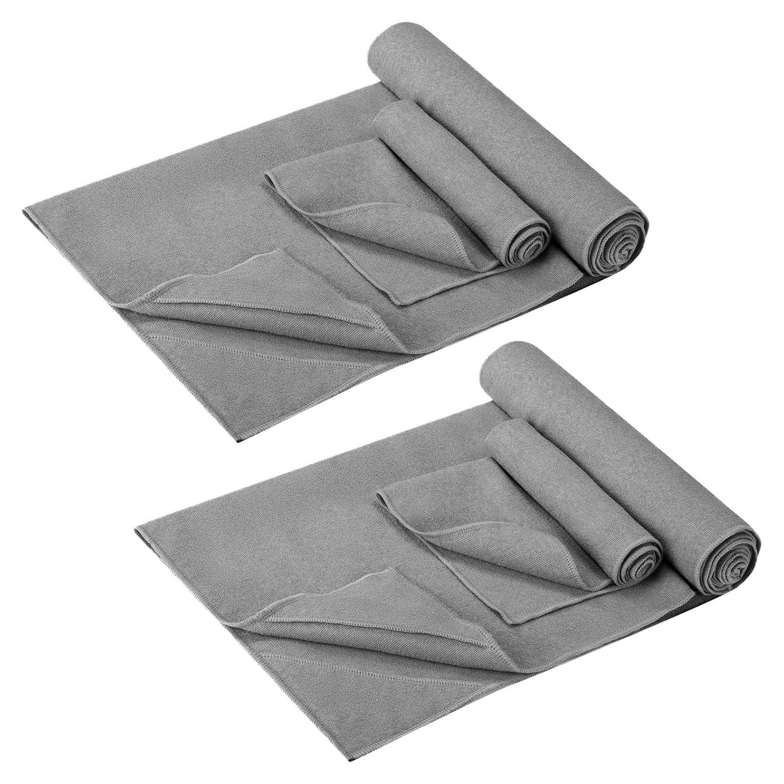 Juego de Toallas de Yoga Antideslizantes Breling 4 Pcs Microfibra