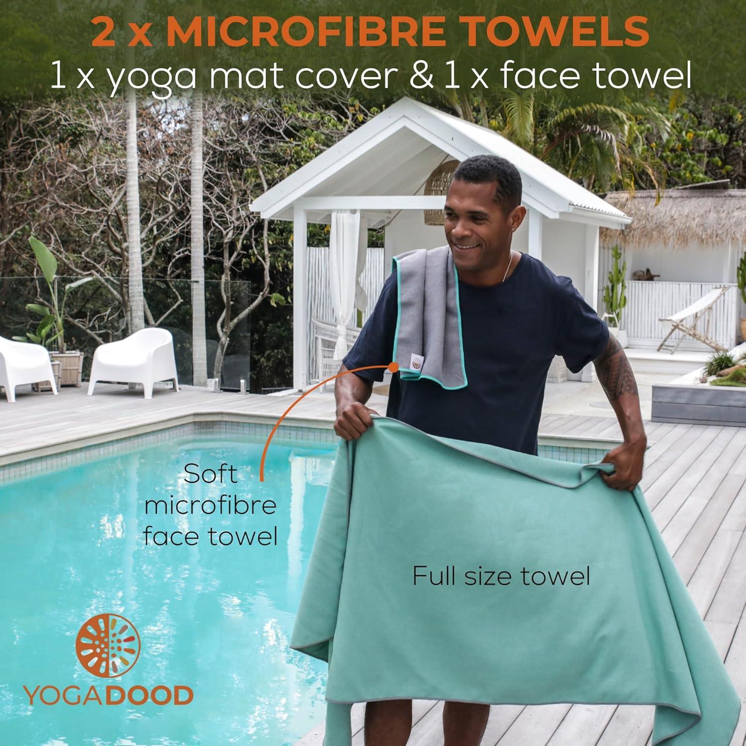 Toallas de Yoga Caliente Yoga Dood - 2 Piezas Microfibra Absorbente