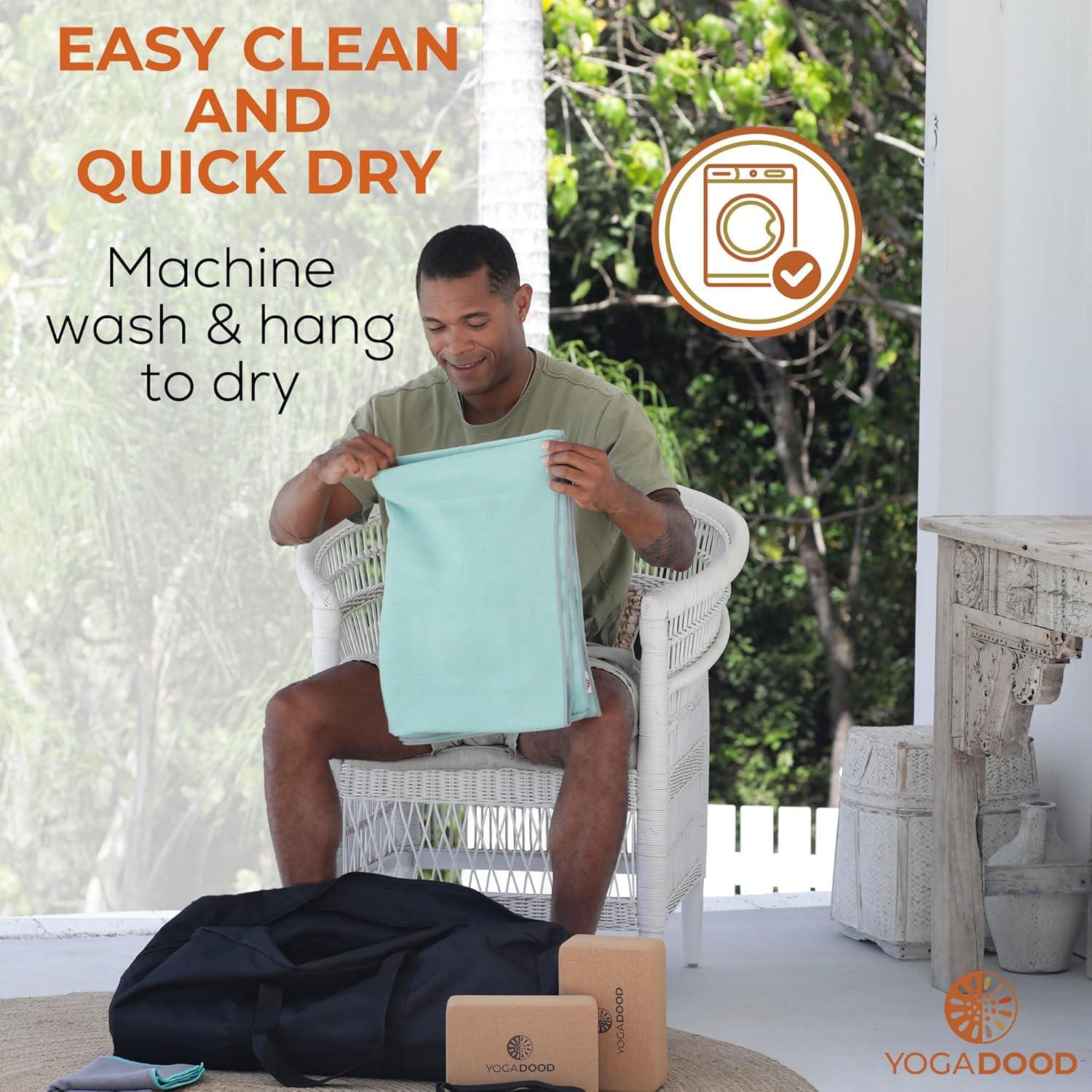 Toallas de Yoga Caliente Yoga Dood - 2 Piezas Microfibra Absorbente