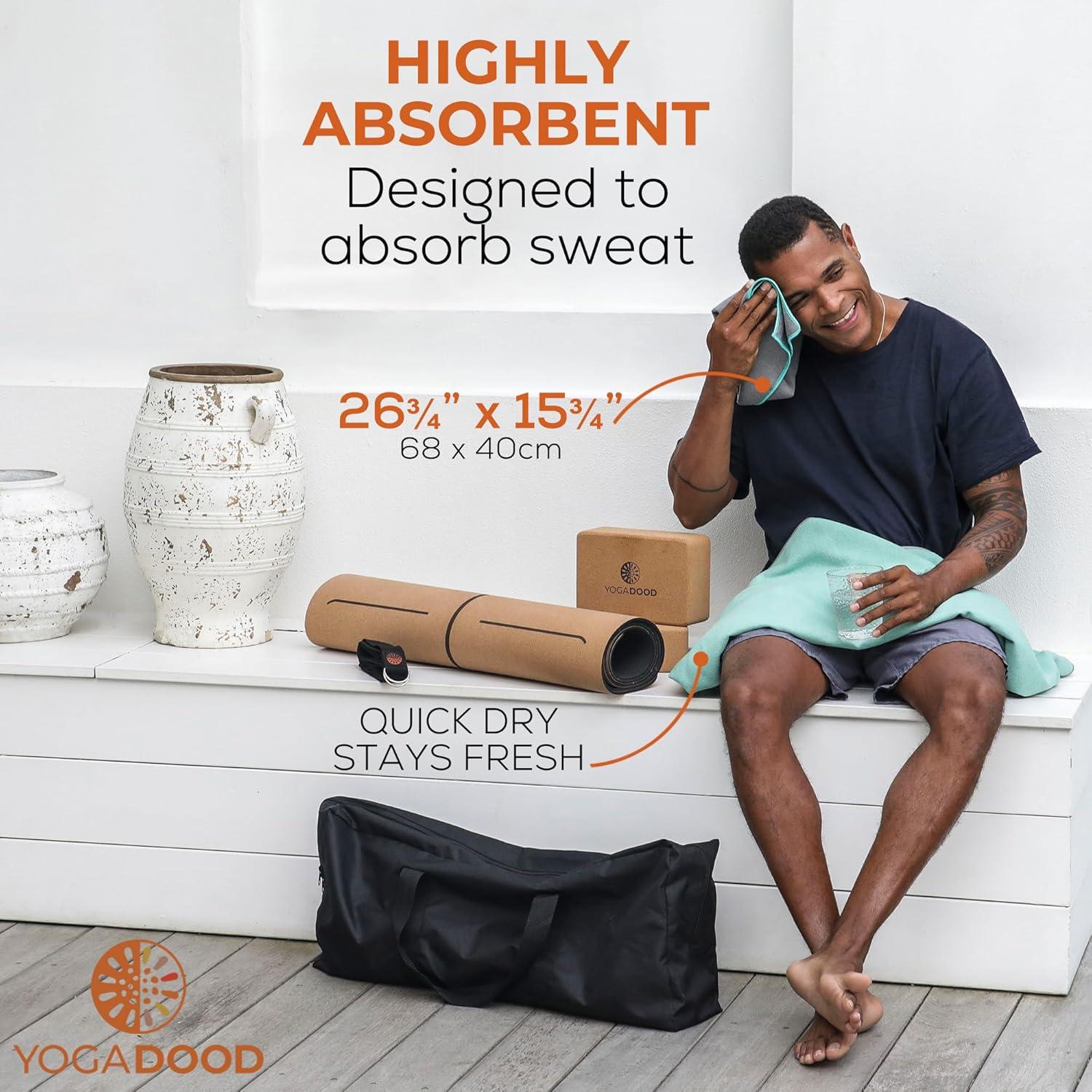Toallas de Yoga Caliente Yoga Dood - 2 Piezas Microfibra Absorbente