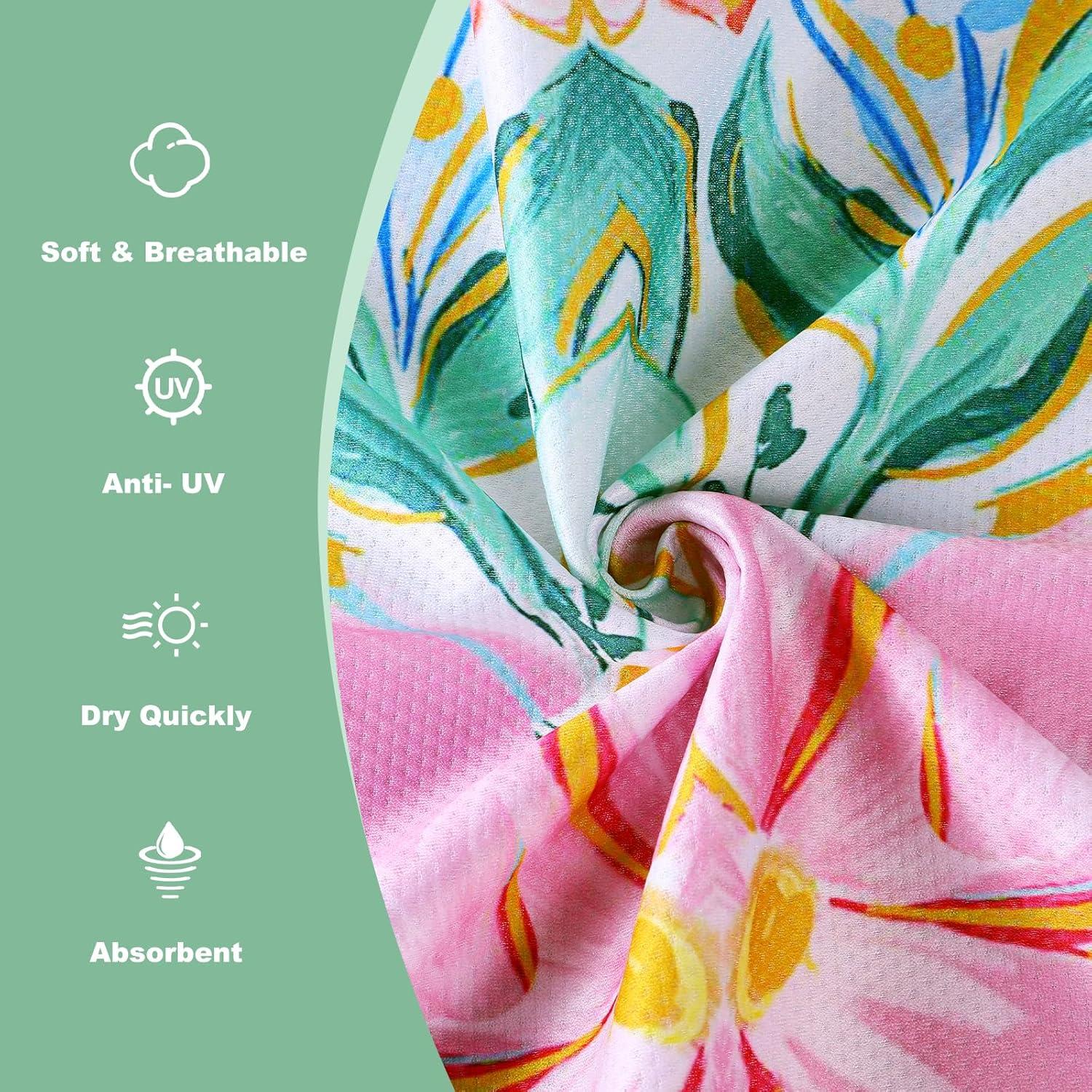 Toalla de Enfriamiento Pleneal 101.6x30.5 cm Microfibra Rosa Verde