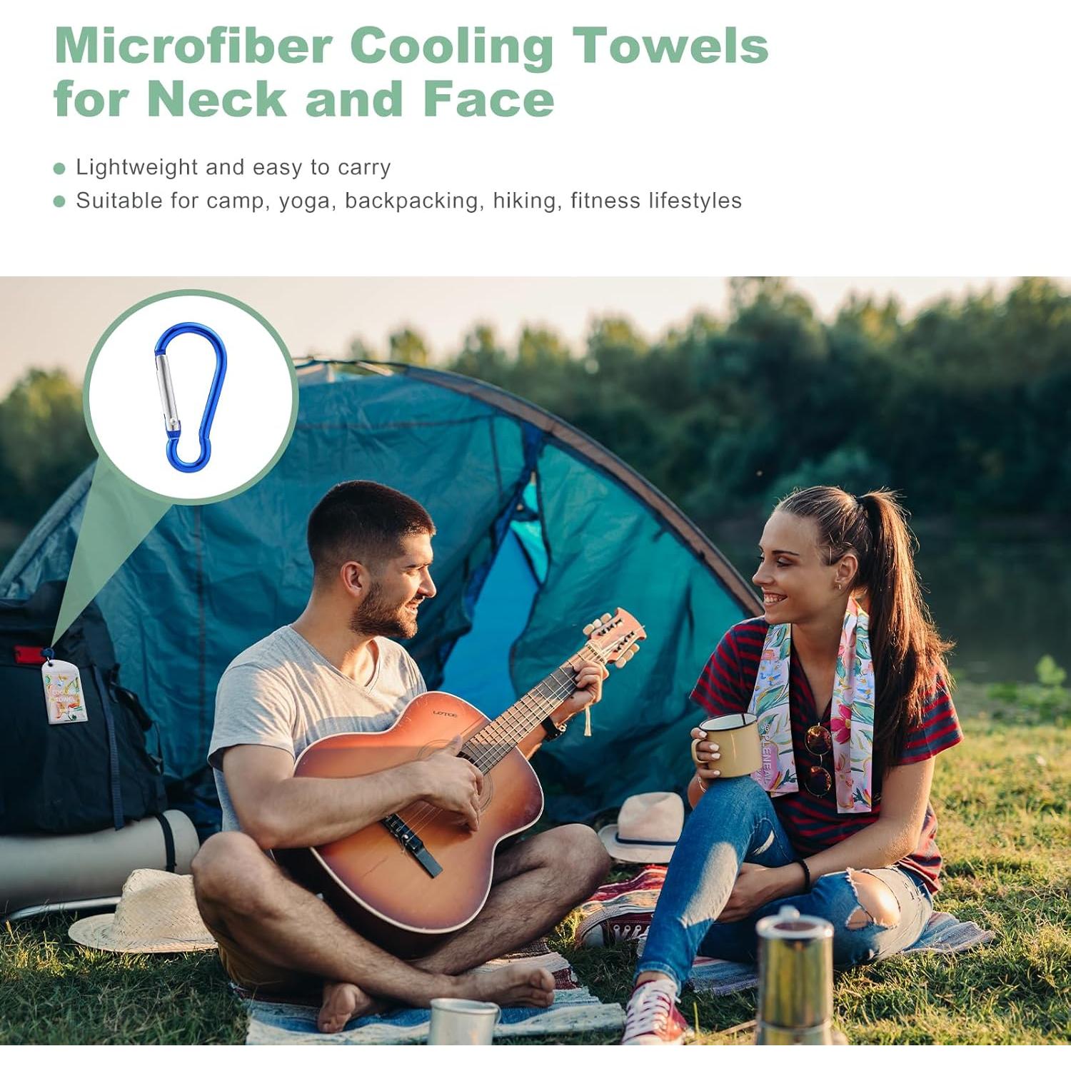 Toalla de Enfriamiento Pleneal 101.6x30.5 cm Microfibra Rosa Verde