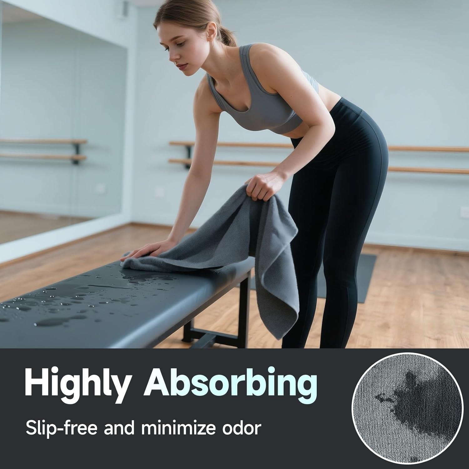 Toalla de Yoga RollingBunny Microfibra Antideslizante 2 Pzas Rosa