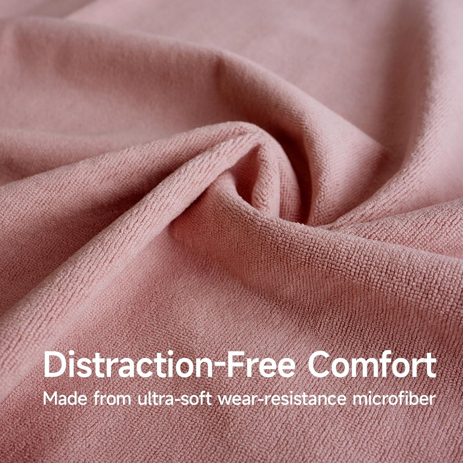 Toalla de Yoga RollingBunny Microfibra Antideslizante 2 Pzas Rosa