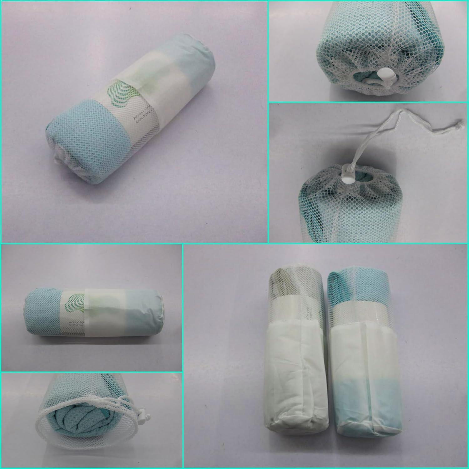 Paquete 2 Toallas de Yoga Antideslizantes WonderVibes 178x61cm