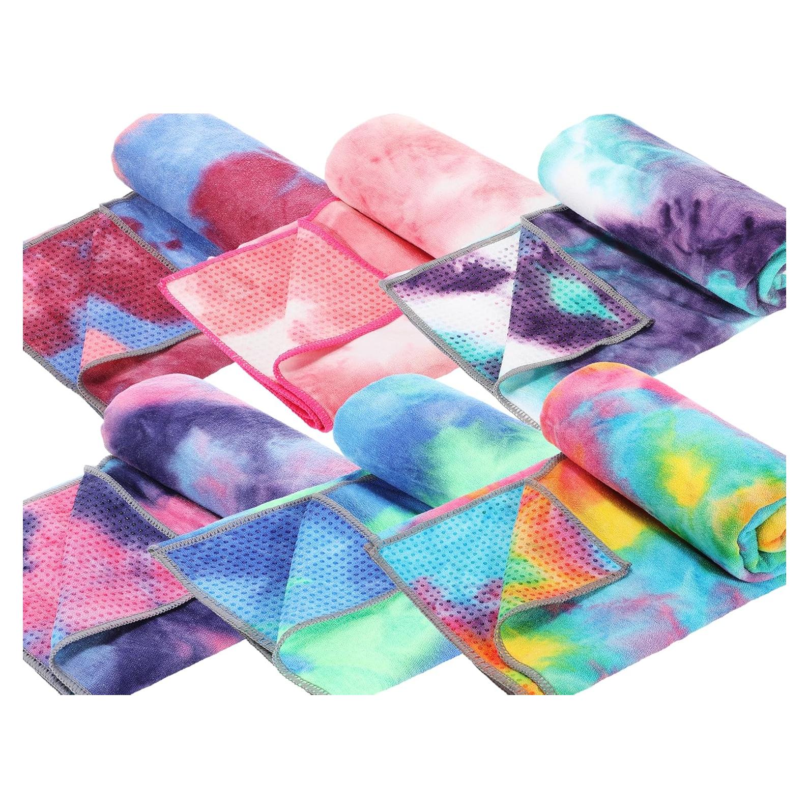 Toallas de Yoga Peryiter 6 Pcs Antideslizantes Microfibra 183x63cm