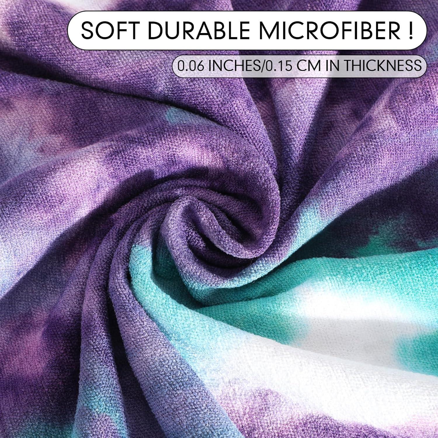 Toallas de Yoga Peryiter 6 Pcs Antideslizantes Microfibra 183x63cm