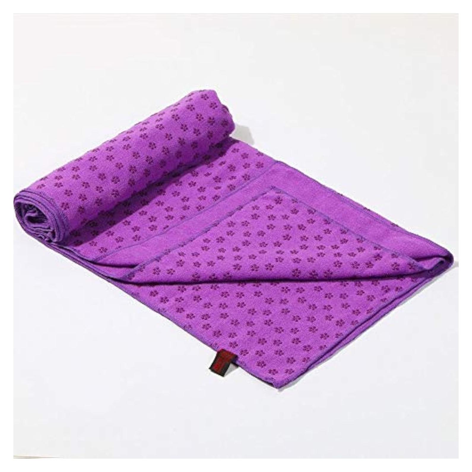 Toalla de Yoga IBL Antideslizante 61x183 cm Púrpura