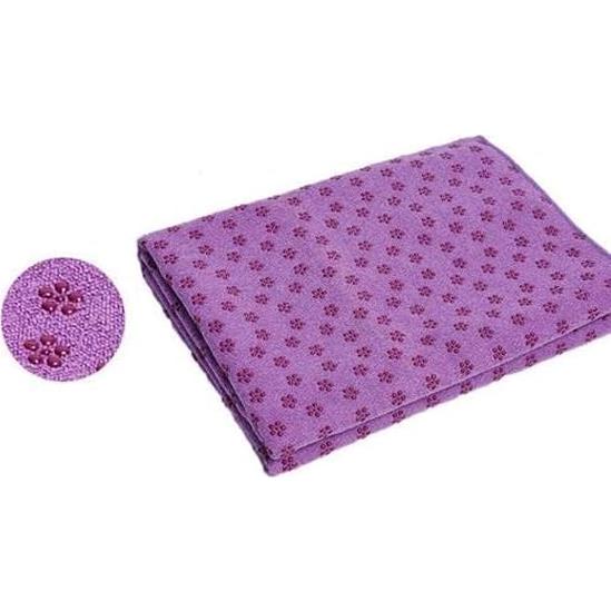 Toalla de Yoga IBL Antideslizante 61x183 cm Púrpura