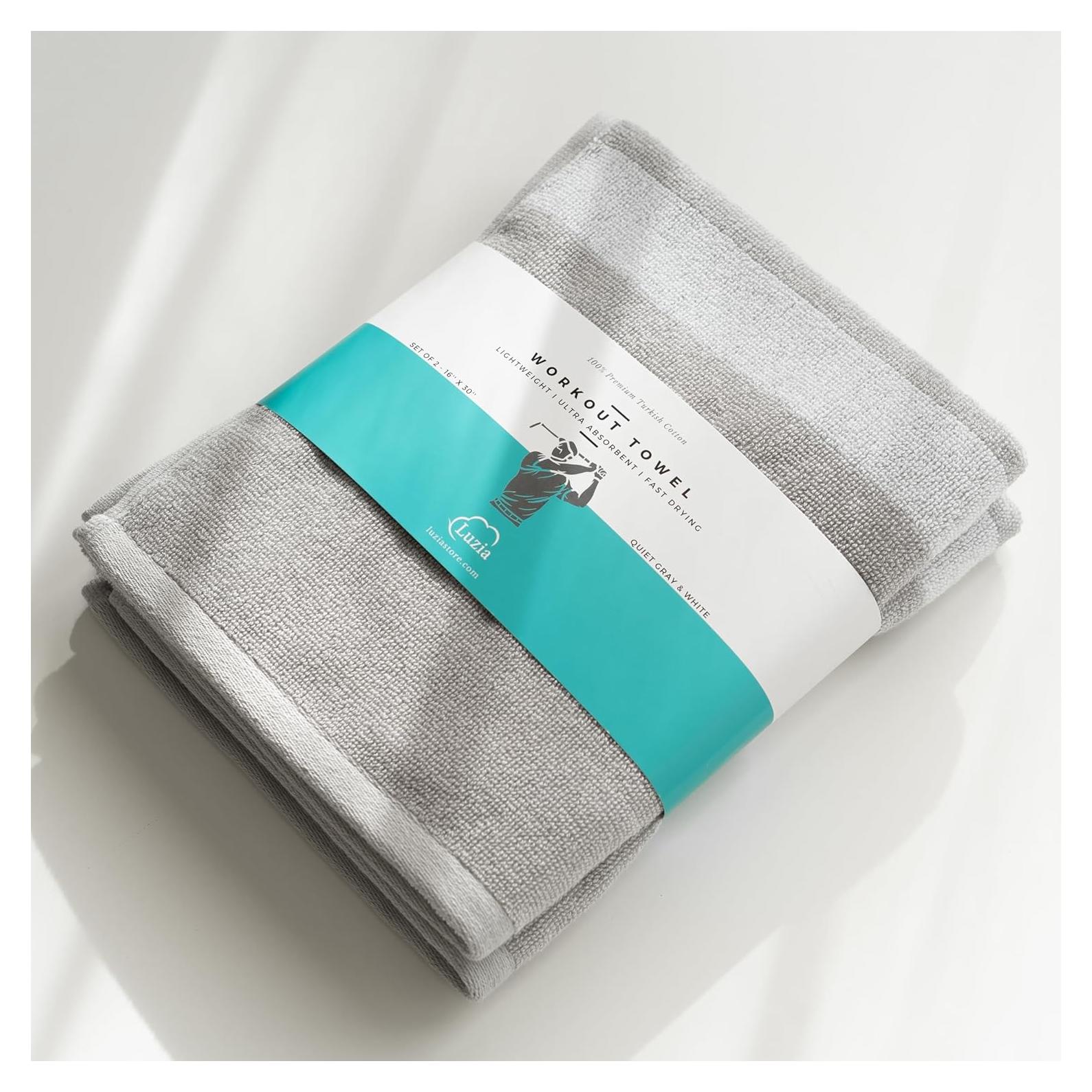 Toalla de Entrenamiento Luzia 100% Algodón Turco - Paquete de 2