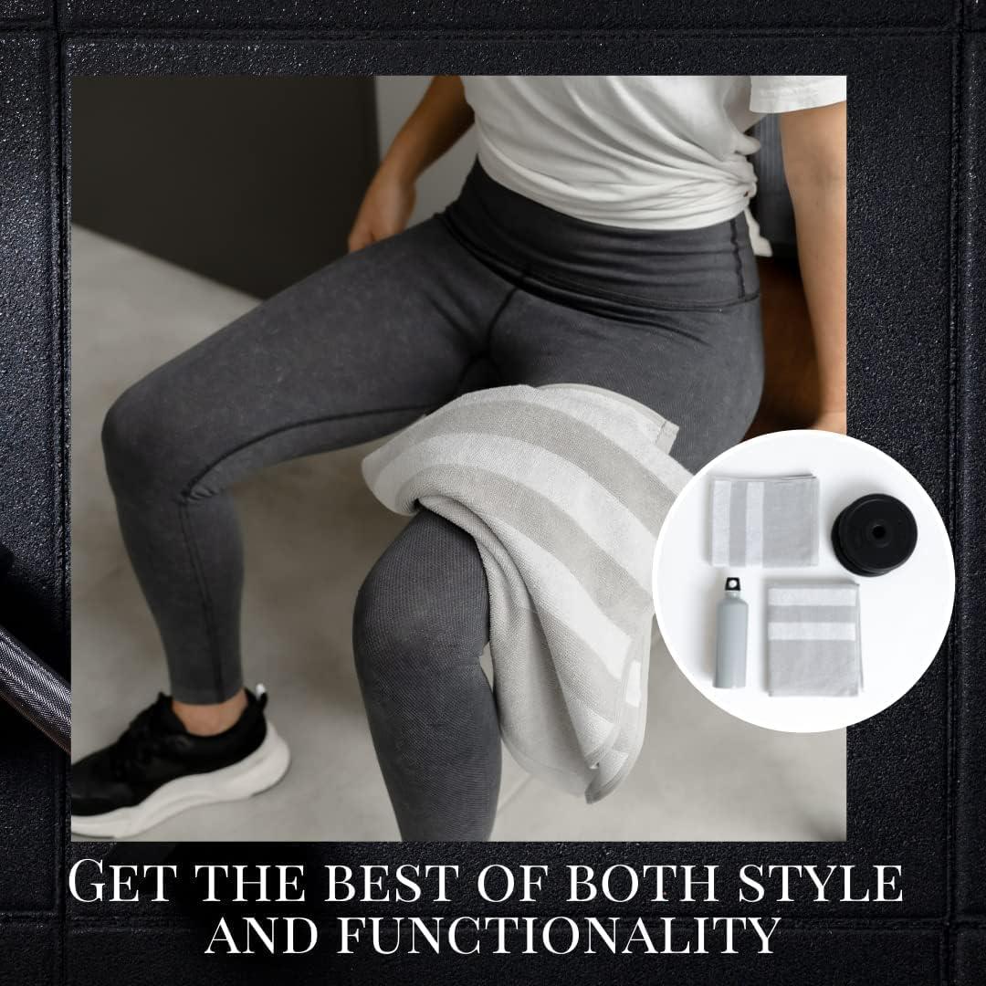 Toalla de Entrenamiento Luzia 100% Algodón Turco - Paquete de 2