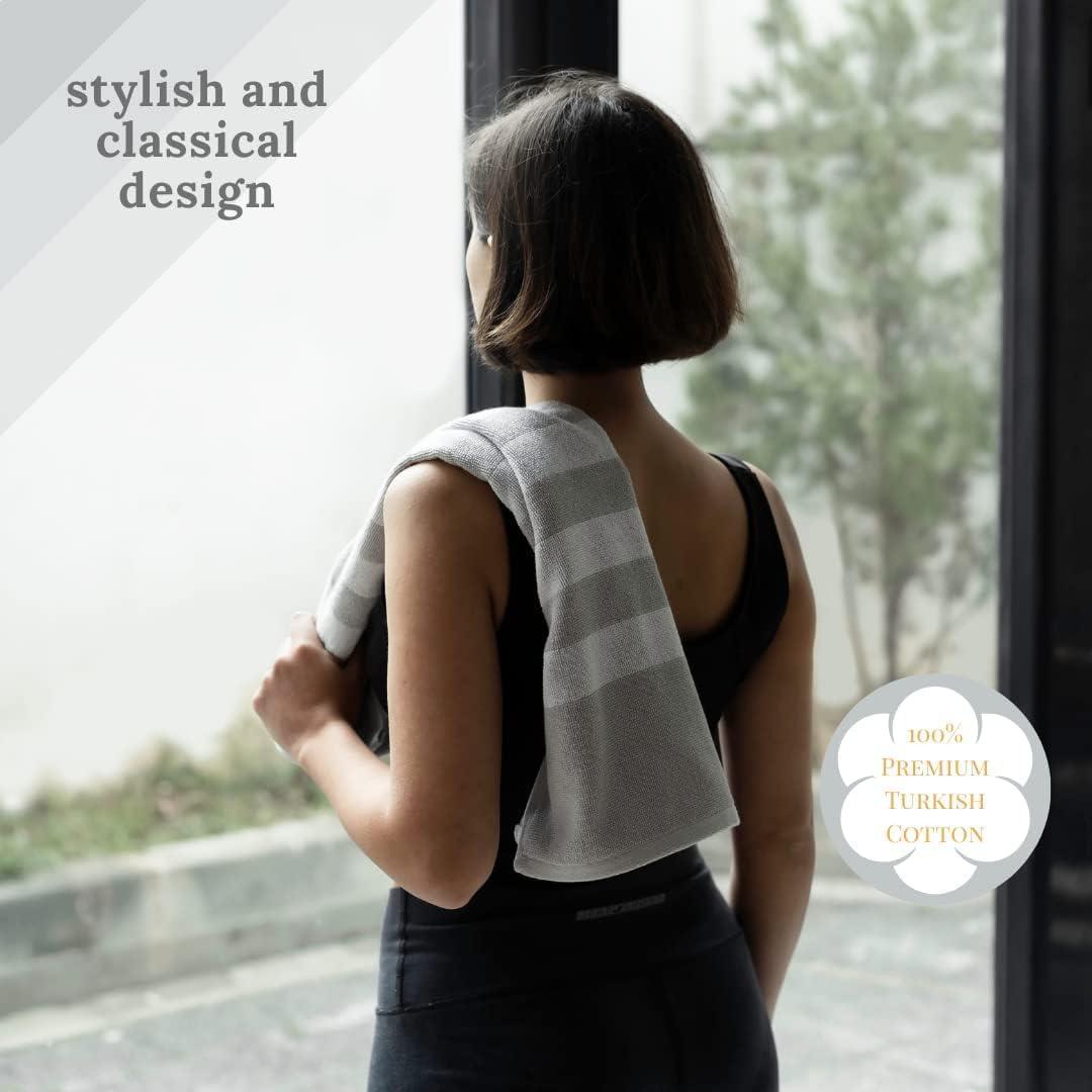 Toalla de Entrenamiento Luzia 100% Algodón Turco - Paquete de 2