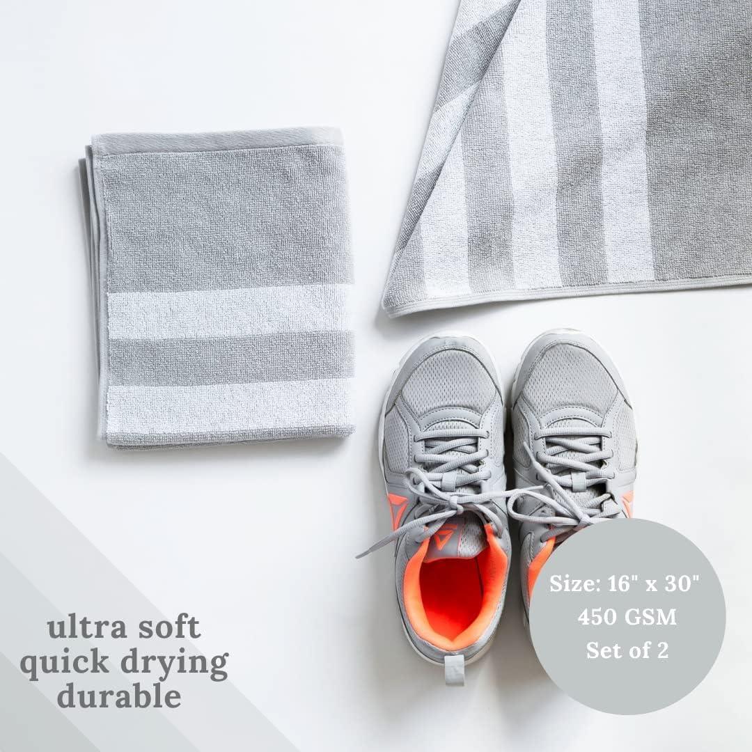 Toalla de Entrenamiento Luzia 100% Algodón Turco - Paquete de 2