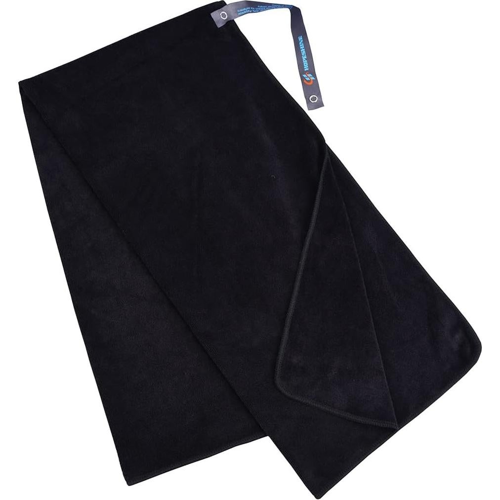 Toalla de Gimnasio HOPESHINE Microfibra 50x100cm Negra