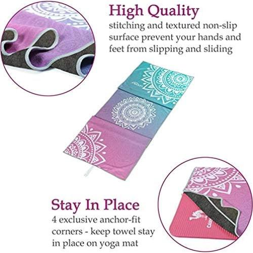 Toalla de Yoga Antideslizante Ucooly Mandala 183x63cm