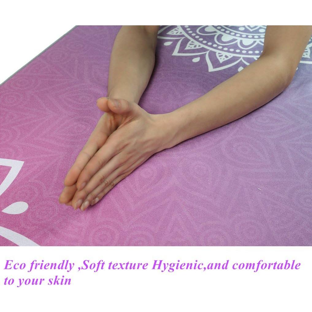 Toalla de Yoga Antideslizante Ucooly Mandala 183x63cm