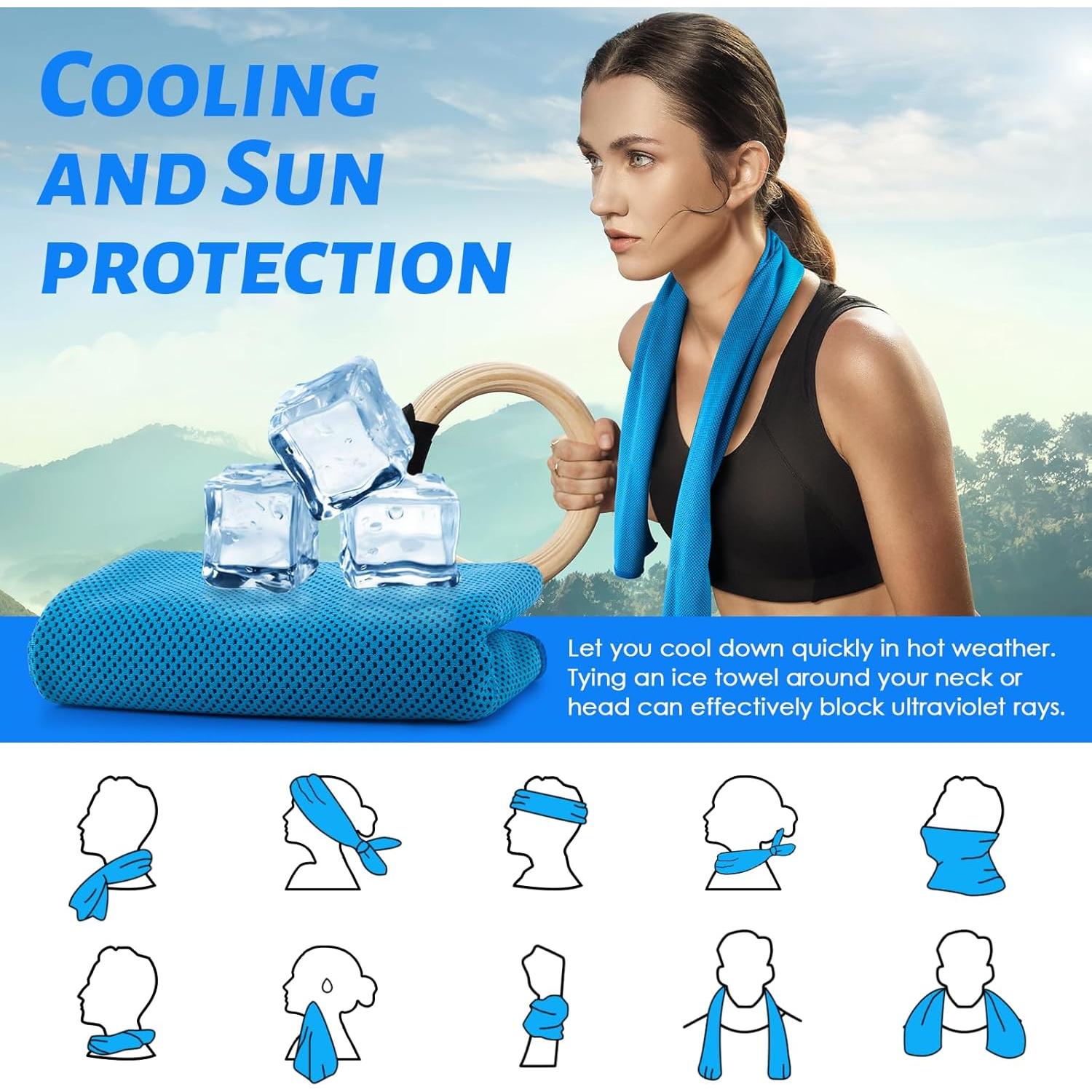 Toallas Enfriadoras CIVPOWER CT001 - 4 Piezas Microfibra 30.48x22.95cm