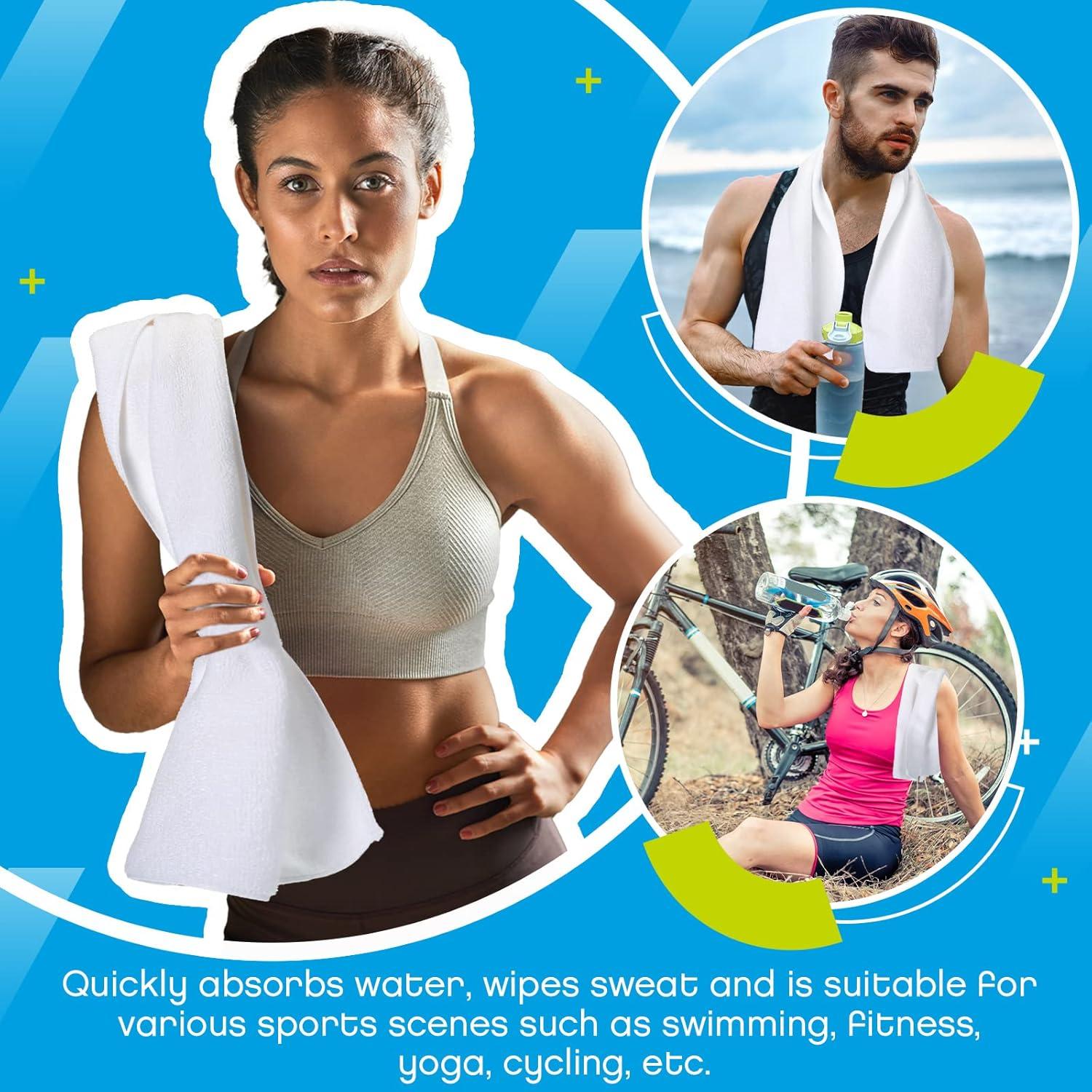 Toallas de Microfibra Handepo 12 Pcs 30x76 cm Secado Rápido