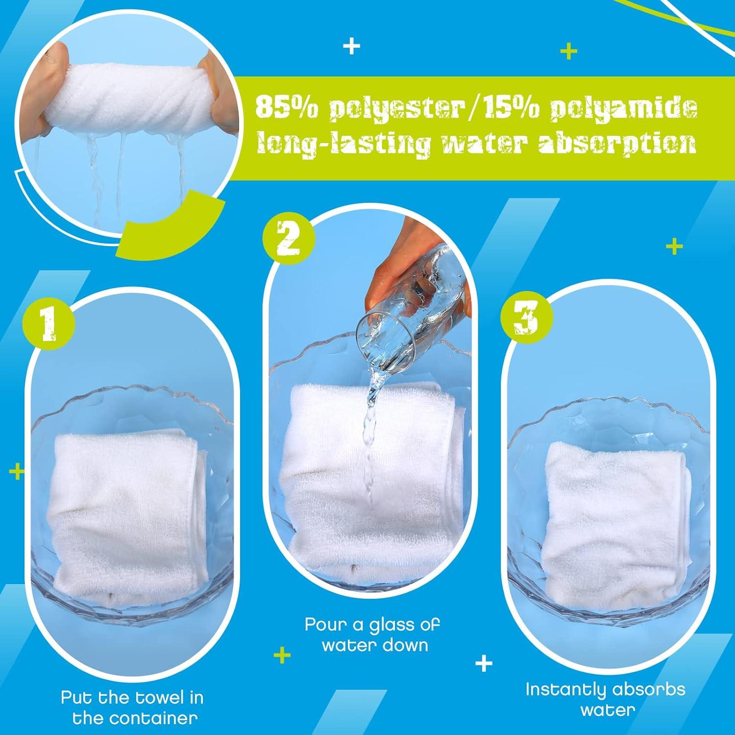 Toallas de Microfibra Handepo 12 Pcs 30x76 cm Secado Rápido