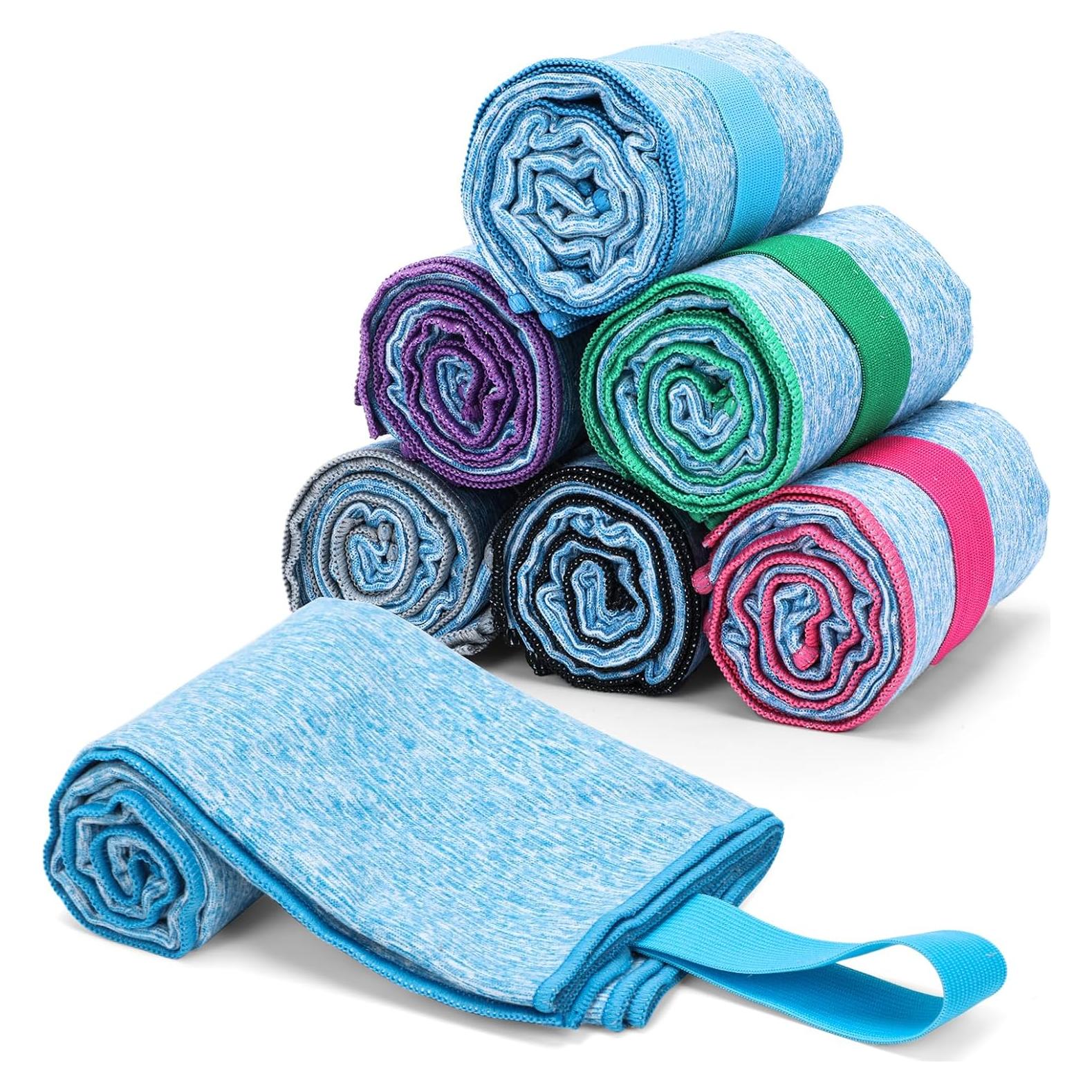 Toallas de Sudor KISS QUEEN Microfibra 6 Unidades Azul