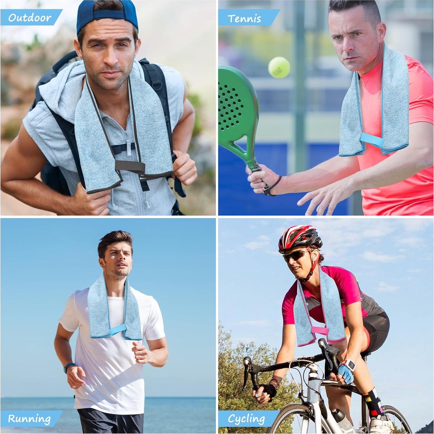 Toallas de Sudor KISS QUEEN Microfibra 6 Unidades Azul