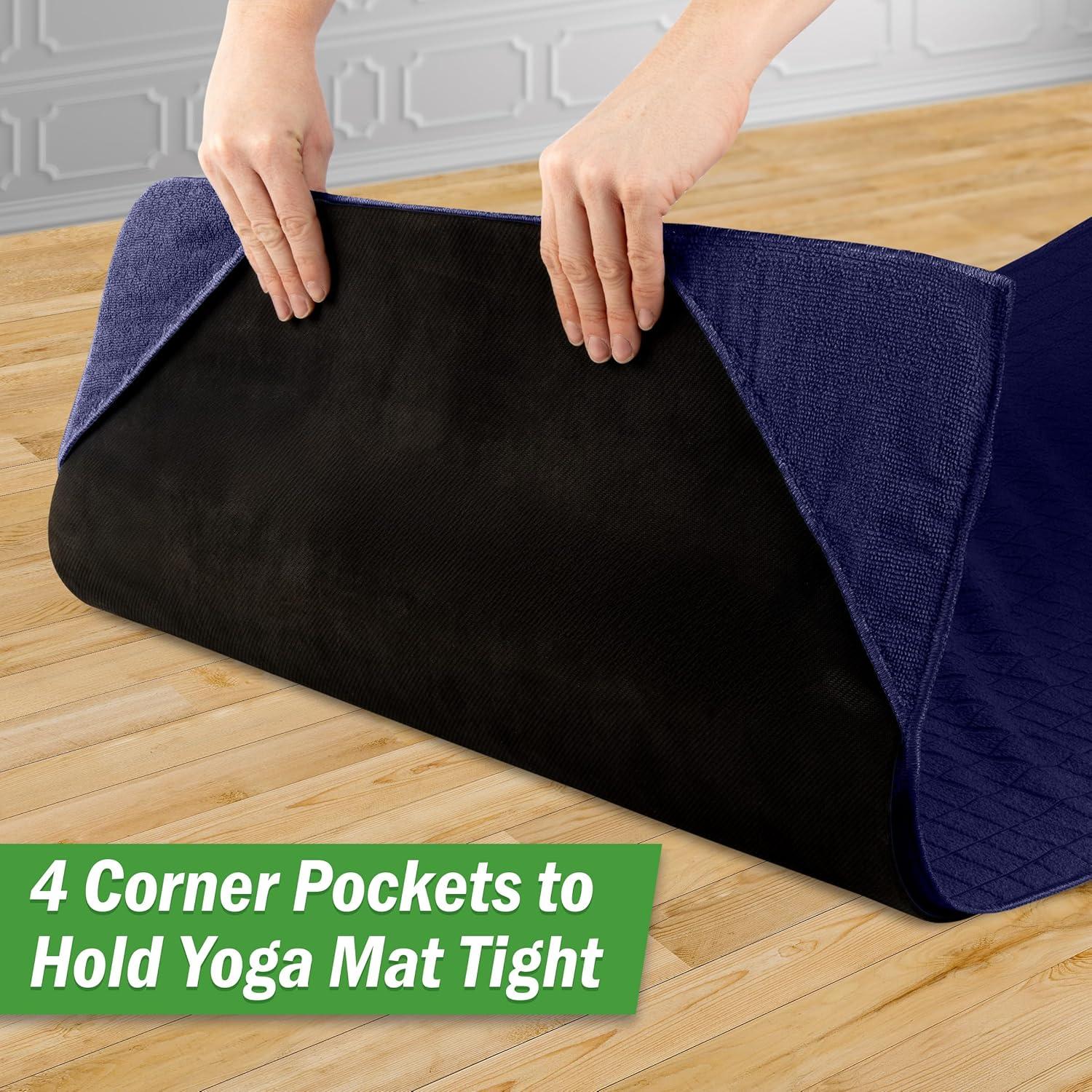 Juego de Toallas de Yoga Wakeman - 2 Piezas Antideslizantes