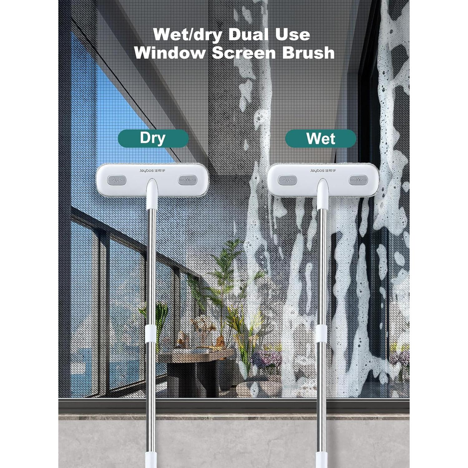 Cepillo Limpiador de Pantallas de Ventana IMHO 2 en 1