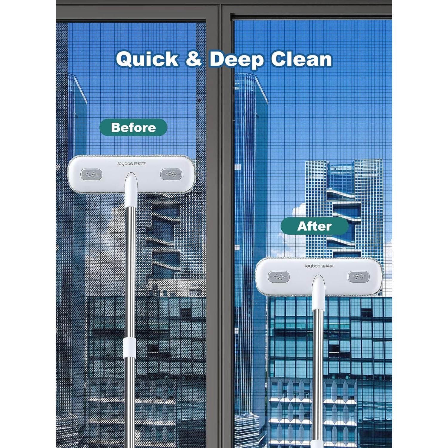 Cepillo Limpiador de Pantallas de Ventana IMHO 2 en 1